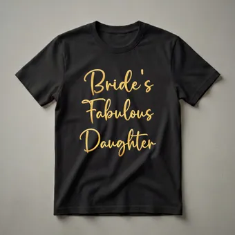 Bride's Fabulous Daughter Wedding Party T-Shirt