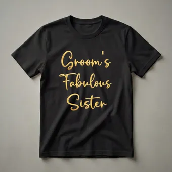 Groom's Fabulous Sister Wedding Party T-Shirt