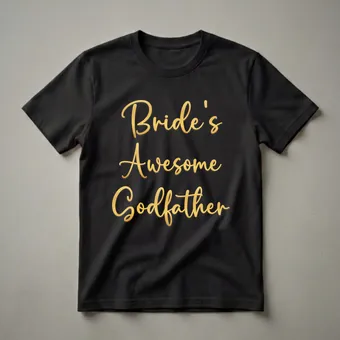 Bride's Godfather Wedding Party Role Graphic T-Shirt