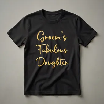 Groom's Fabulous Daughter Wedding Party T-Shirt