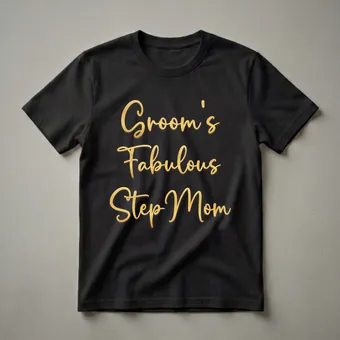 Groom's Fabulous Step Mom Wedding Role T-Shirt