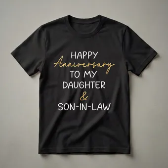 Happy Anniversary To My Daughter & Son-In-Law T-Shirt