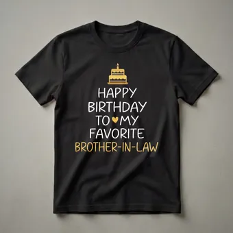 Happy Birthday To My Favorite Brother-In-Law T-Shirt