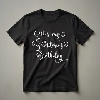 It's My Grandma's Birthday Party Matching T-Shirt for Grandchildren