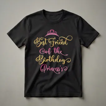 Best Friend Of The Birthday Princess Graphic T-Shirt