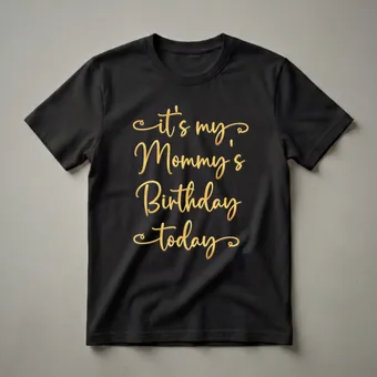 It's My Mommy's Birthday Today Matching Family Birthday Shirt