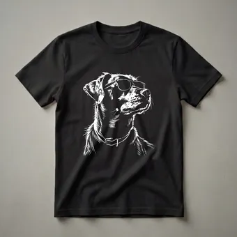 Catahoula Dog Wearing Sunglasses Graphic T-Shirt for Dog Lovers