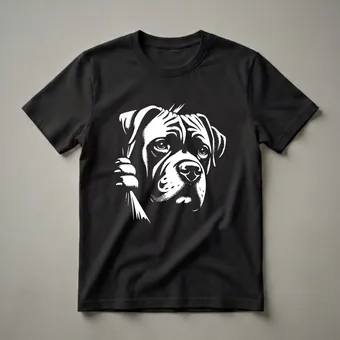 Peeking Cane Corso Dog Graphic T-Shirt for Cane Corso Lovers