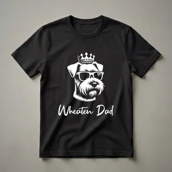 Soft Coated Wheaten Terrier Dad Crown Sunglasses Graphic T-Shirt