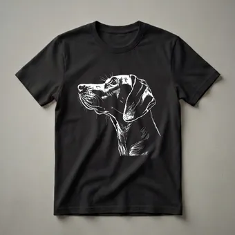 German Shorthaired Pointer Profile Graphic T-Shirt for Dog Lovers