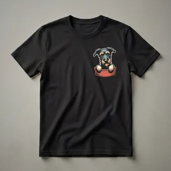 Irish Wolfhound Peeking Dog Graphic T-Shirt for Dog Lovers