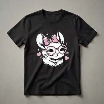 Cute Chinchilla Graphic T-Shirt for Girls and Chinchilla Lovers