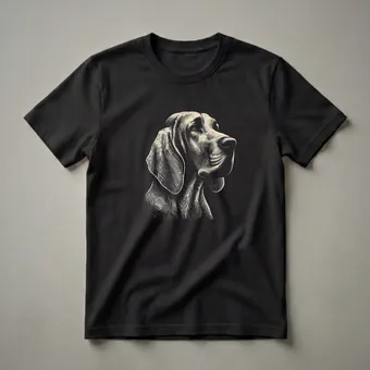 Bracco Italiano Dog Portrait Graphic T-Shirt for Dog Lovers