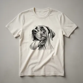 Funny Great Dane Dog Face Graphic T-Shirt for Dog Lovers