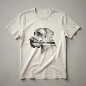 Great Dane Dog Nature Landscape Graphic T-Shirt for Dog Lovers