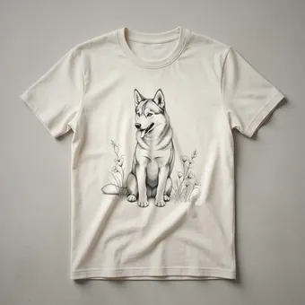 Siberian Husky Vintage Distressed Graphic T-Shirt for Dog Lovers