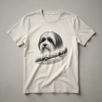 Havanese Dog Nature Memorial Graphic T-Shirt for Dog Lovers