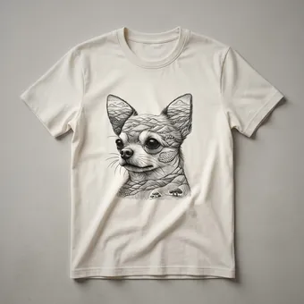 Chihuahua Floral Memorial Graphic T-Shirt for Dog Lovers