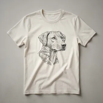 Rhodesian Ridgeback Floral Nature Graphic T-Shirt for Dog Lovers