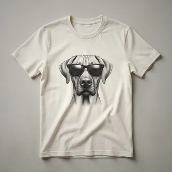 Rhodesian Ridgeback Dog Wearing Sunglasses Graphic T-Shirt