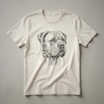 Bullmastiff Floral Memorial Graphic T-Shirt for Dog Owners
