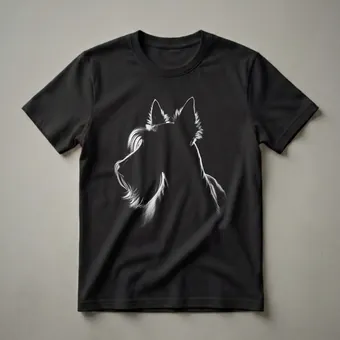 Scottish Terrier Silhouette Graphic T-Shirt for Dog Lovers