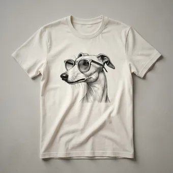 Whippet Dog Wearing Sunglasses Graphic T-Shirt for Men and Kids
