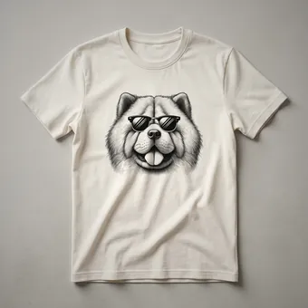 Chow Chow Dad Graphic T-Shirt for Dog Lovers