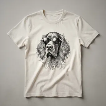 Irish Setter Dad Dog Sunglasses Graphic T-Shirt for Men