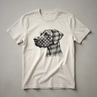 Rhodesian Ridgeback American Flag Sunglasses 4th of July Dog T-Shirt