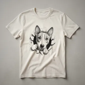 Funny Basenji Peeking Floral Graphic T-Shirt for Dog Owners