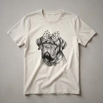 Dogue de Bordeaux Mom Graphic T-Shirt for Women and Girls