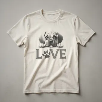 Puggle Dog Love Graphic T-Shirt for Puggle Owners
