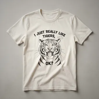 Tiger Face Graphic T-Shirt for Wildlife Enthusiasts and Tiger Lovers