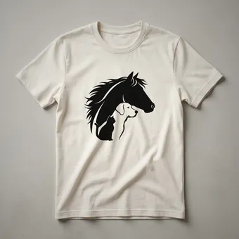 Horse, Dog, and Cat Lover Graphic T-Shirt for Kids and Girls