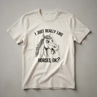 Funny Horse Lover T-Shirt for Equestrian Enthusiasts