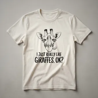 I Just Really Like Giraffes Ok Giraffe Lover Graphic T-Shirt