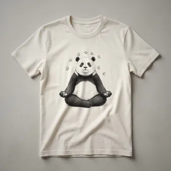 Zen Yoga Panda Graphic T-Shirt for Fitness and Wellness Enthusiasts
