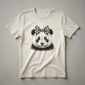Panda Mom Graphic T-Shirt for Women and Girls Who Love Pandas