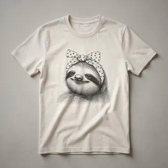 Sloth Mom Graphic T-Shirt for Women Who Love Slow Living