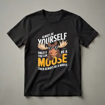 Always Be Yourself Unless You Can Be A Moose Funny T-Shirt
