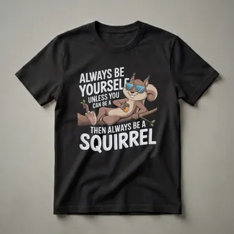 Always Be Yourself Unless You Can Be A Squirrel Graphic T-Shirt