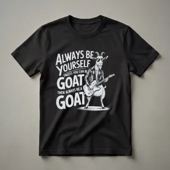 Always Be Yourself Unless You Can Be A Goat Graphic T-Shirt