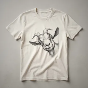 Funny Peeking Goat Lover Graphic T-Shirt for Men and Women