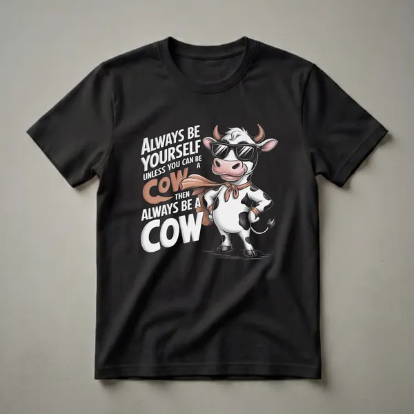 Always Be Yourself Unless You Can Be A Cow Graphic Tee