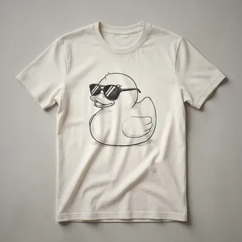 Cute Duck Graphic T-Shirt for Kids and Adults Who Love Farm Animals