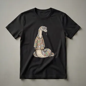 Funny Sleepy Snake Pajama Shirt for Anyone Who Loves to Nap