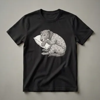 Sleepy Irish Wolfhound Pajama Graphic T-Shirt for Dog Lovers