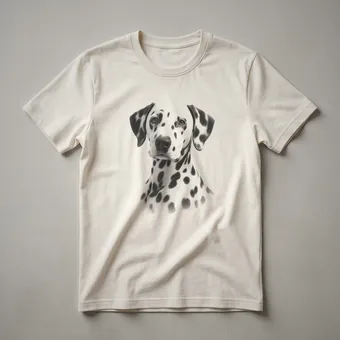 Vintage Dalmatian Dog Drawing Art T-Shirt for Dog Lovers