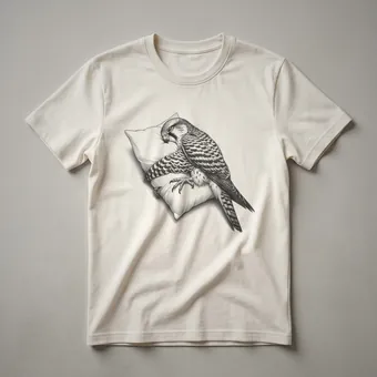 Sleepy Pajama Falcon Graphic T-Shirt for Bird Lovers